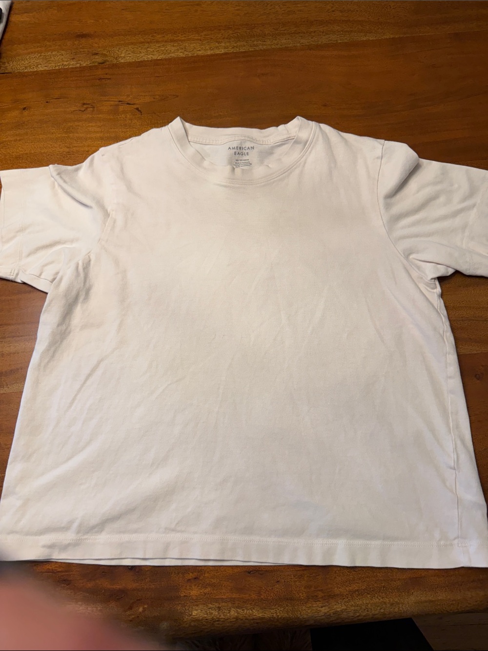 American Eagle Outfitters Classic creamy White Crewneck T-Shirt - Men's